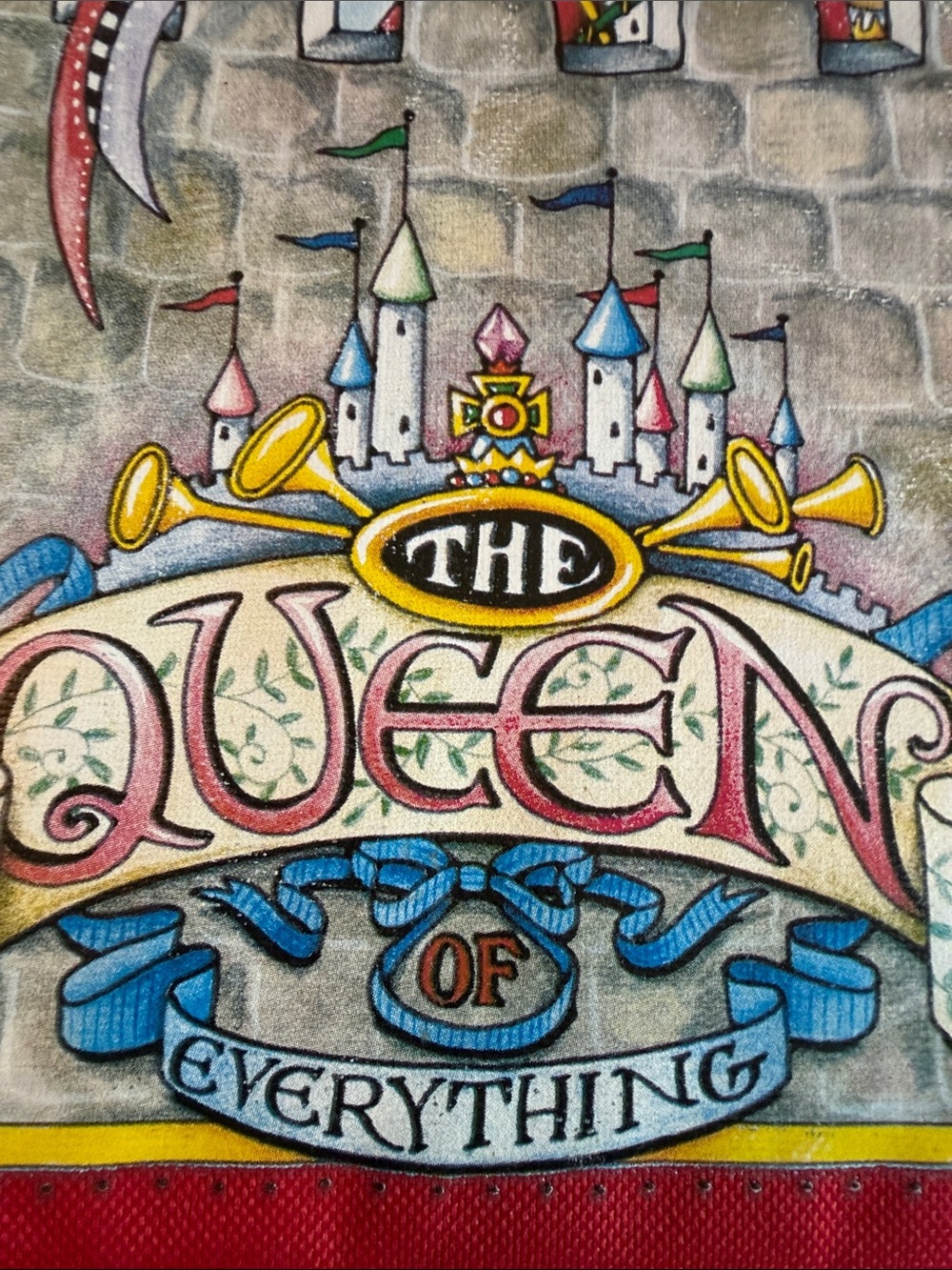 NWT Mary Engelbreit Book Cover/Case/Carrier Queen Of Everything Zipped Handle - Picture 3 of 6